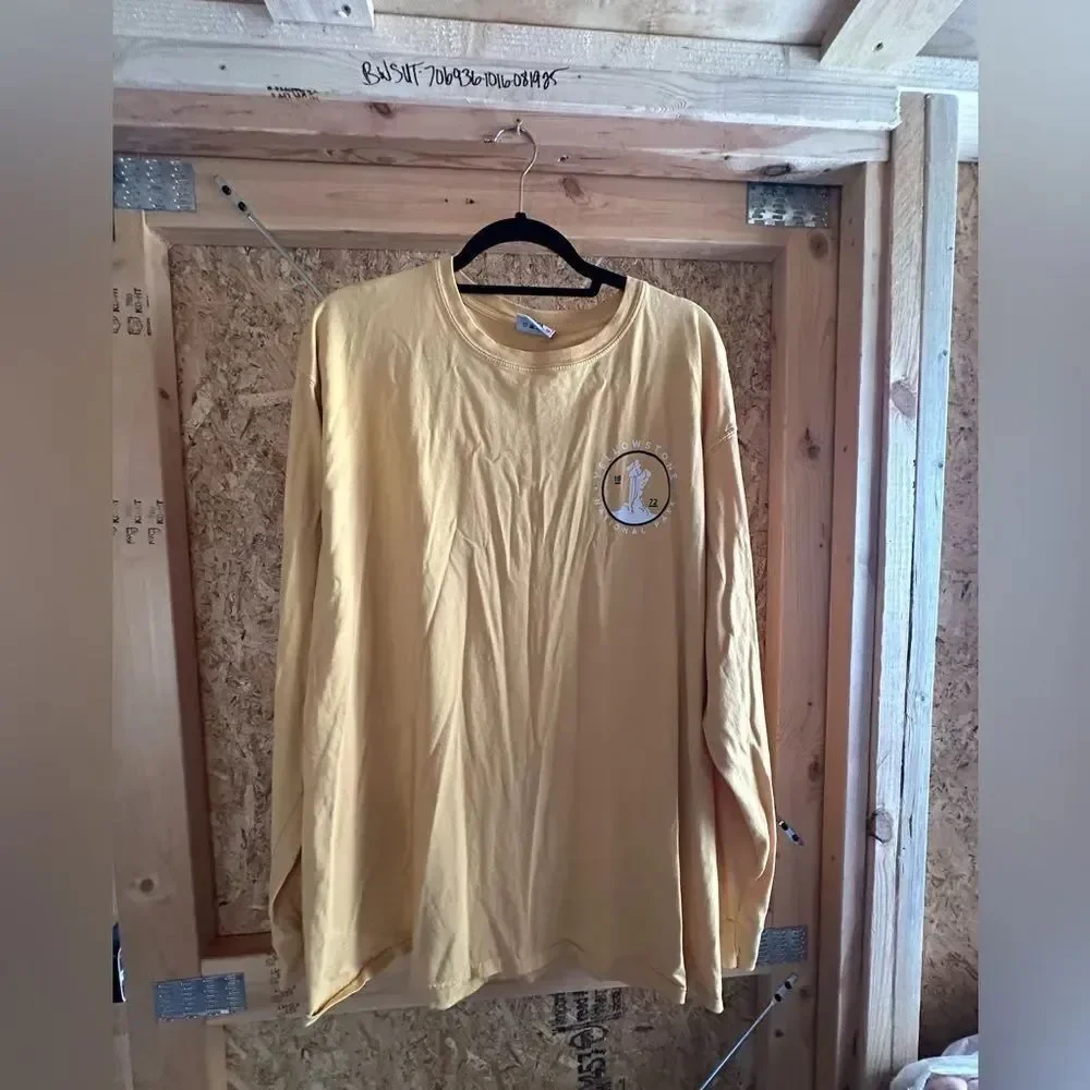 Yellow Long Sleeve Men's Shirt